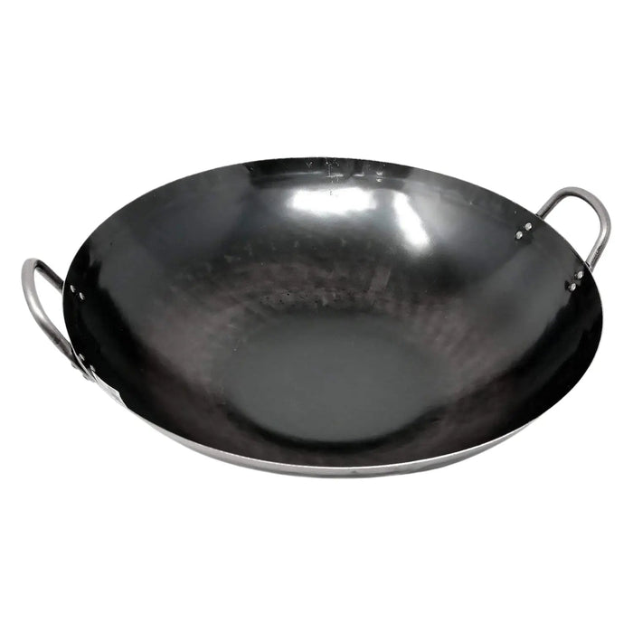 Yamada 33cm Double-Handle Wok - Premium Iron (1.2mm Thickness)