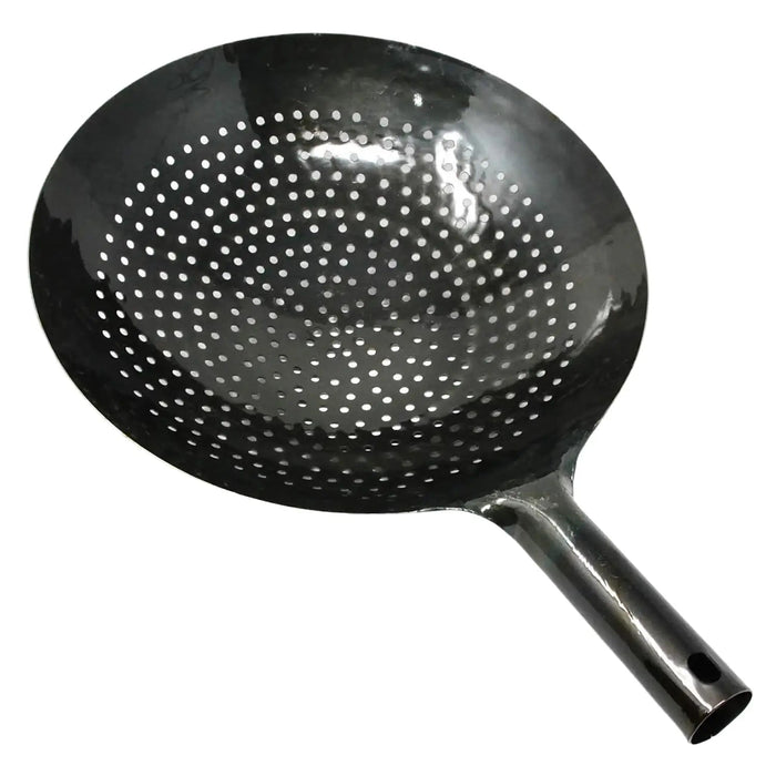 Yamada 21cm Hammered Iron Wok Strainer - User-Friendly Kitchen Tool