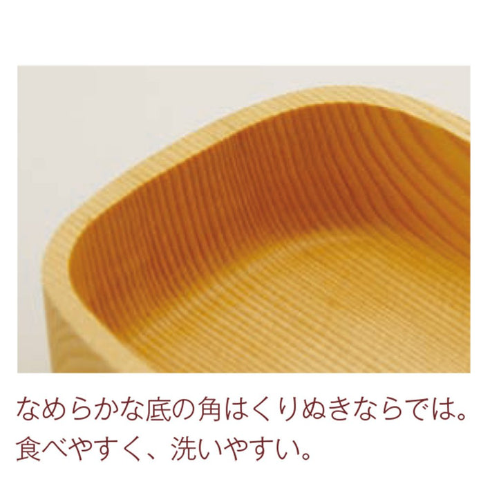 Yamaco 500Ml Bento Box Square 887224 - Authentic Japanese Made, Natural Material