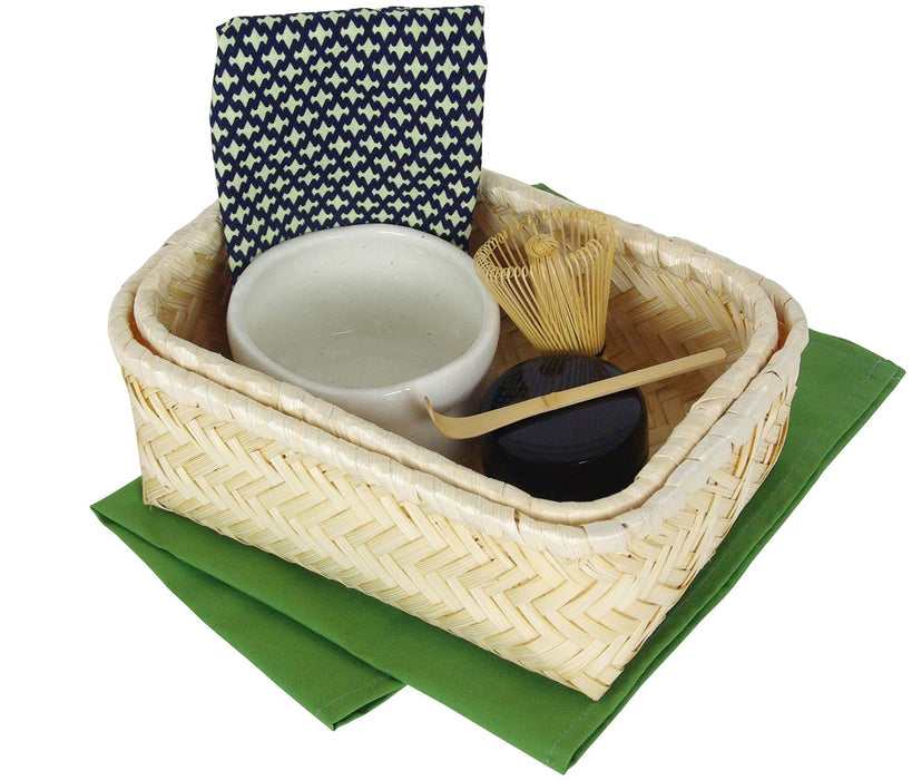 Yamaco Matcha Set - Authentic Japanese Shirashino Bowl