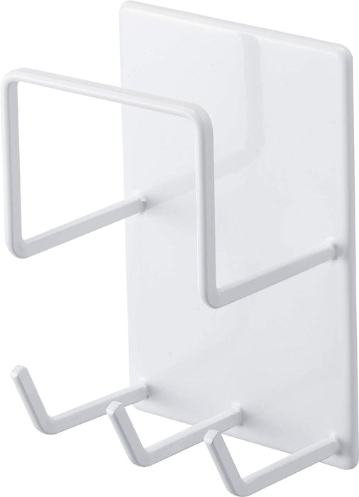 Yamazaki Industrial Japan 4976 Magnetic Bathroom Tool Holder - White, 8X6X12Cm