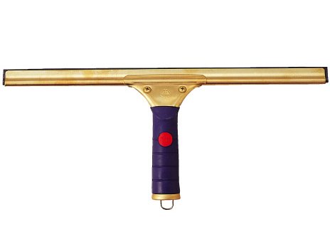 Yamazaki Sangyo 35Cm Window Drainer Glass Squeegee with Brass Grip