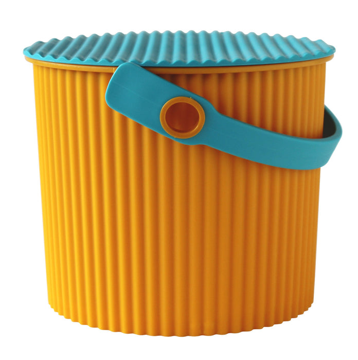 Sceltevie Japan Yawata Kasei Mini Bucket with Lid, 4L, Orange