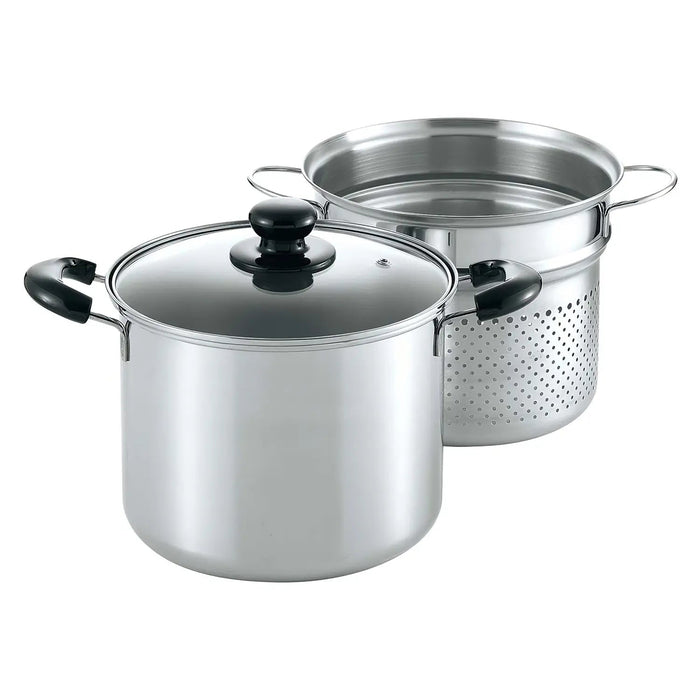 Yoshikawa Cook Look II 3-Ply Stainless Steel Pasta Pot - Premium Quality Cookware