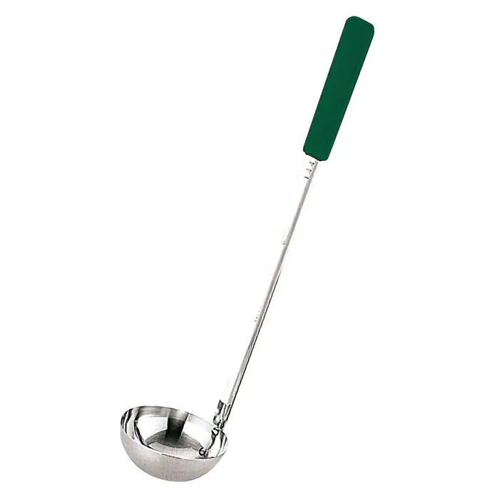 Yukiwa Stainless Steel Long Soup Ladle - 180ml Green