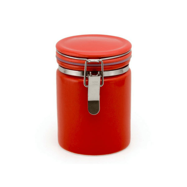 Zero Japan Mino Ware Ceramic Tea Canister 100 Red - Premium Storage Solution