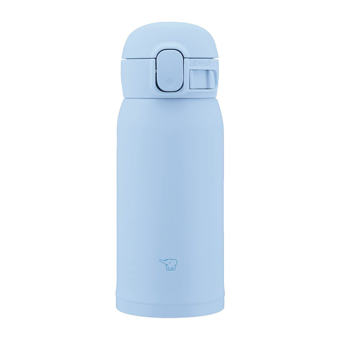 Zojirushi Mahobin SM-WS36-AM 360ml One-Touch Steel Mug Airy Blue 3-Item Wash