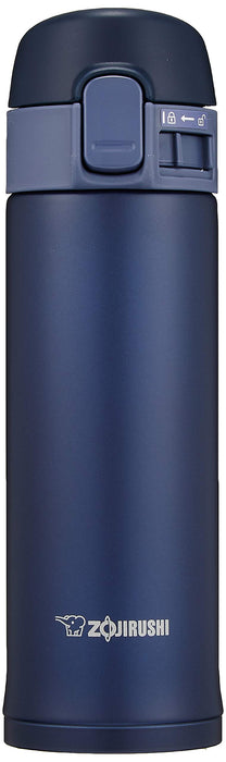 Zojirushi SM-PC30-AD Steel Water Bottle 300ml One-Touch Navy