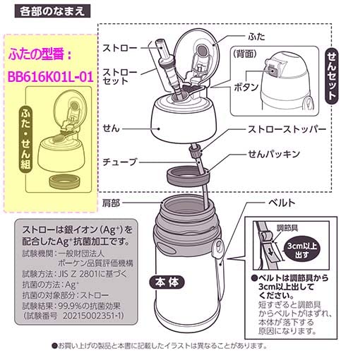 Zojirushi Mahobin Lid & Sealing Stopper Packing Compatible ST-ZH45A ST-ZG45A